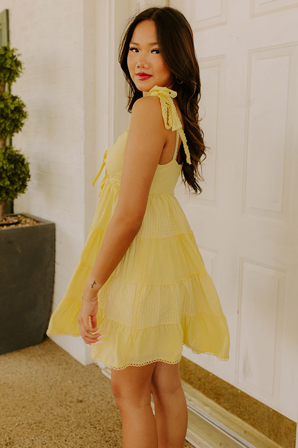 Joyful Smile Tiered Mini Dress