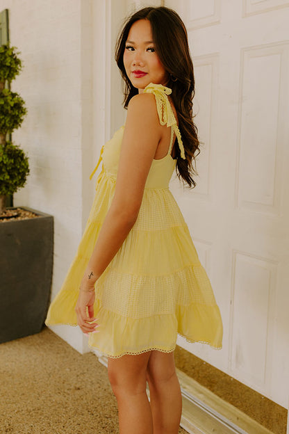 Joyful Smile Tiered Mini Dress