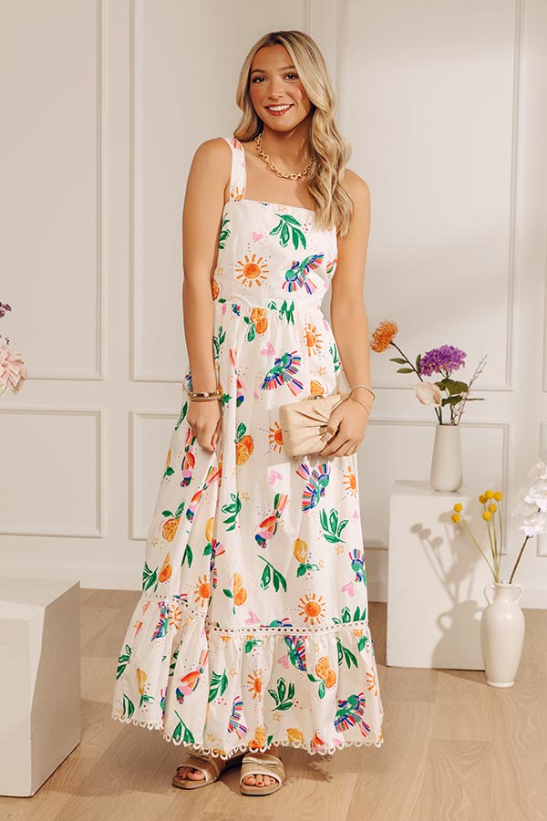 Summer In Sicily Poplin Maxi Dress