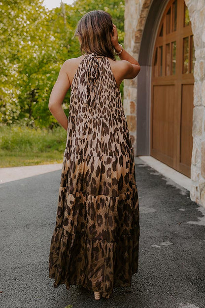 Urban Edit Leopard Maxi Dress