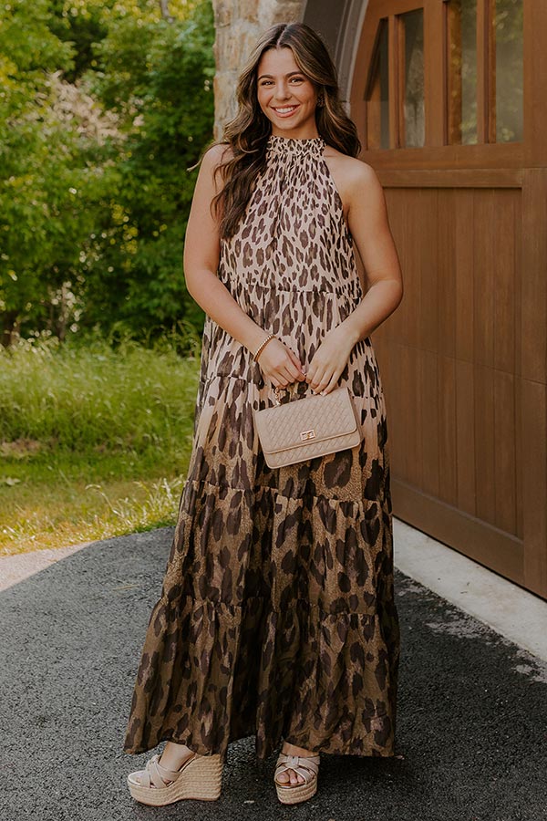 Urban Edit Leopard Maxi Dress