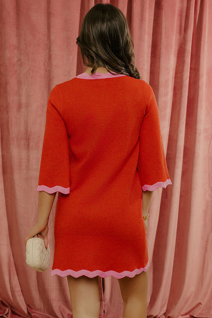 Polished Ease Knit Mini Dress