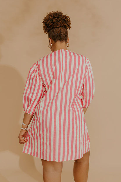 Pretty Little Stripes Mini Dress Curves