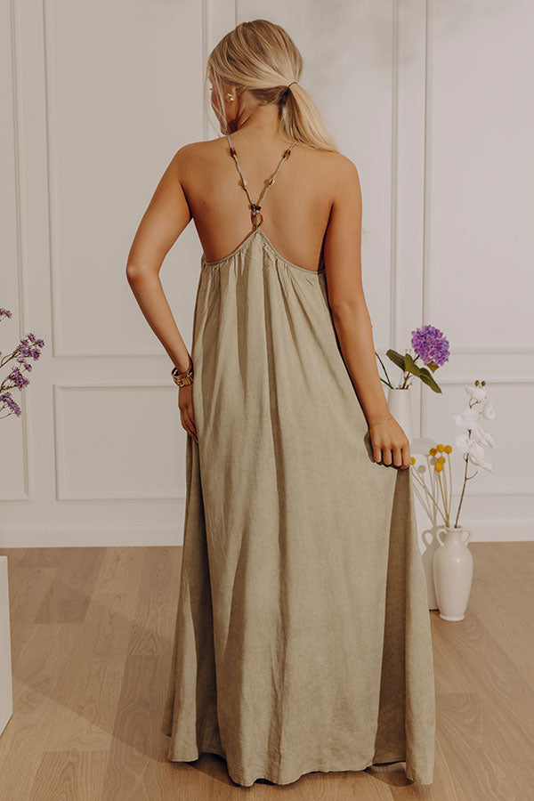 Boho Vibes Vintage Wash Maxi Dress