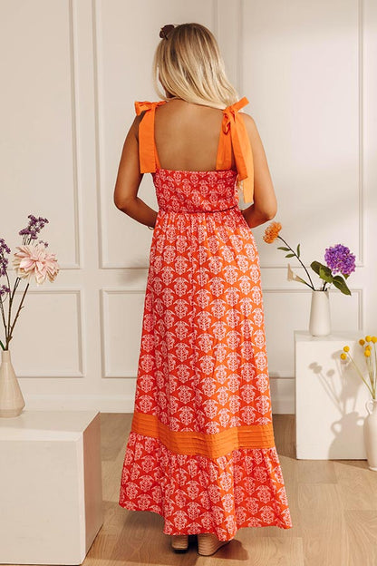 Sweet On The Patio Floral Maxi Dress
