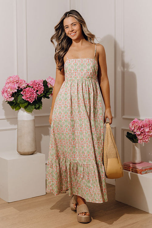 Dolce Days Floral Midi Dress