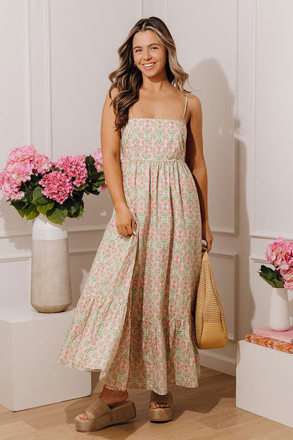 Dolce Days Floral Midi Dress