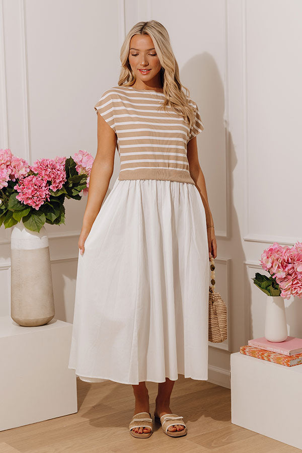 Sunny Stripes Midi Dress