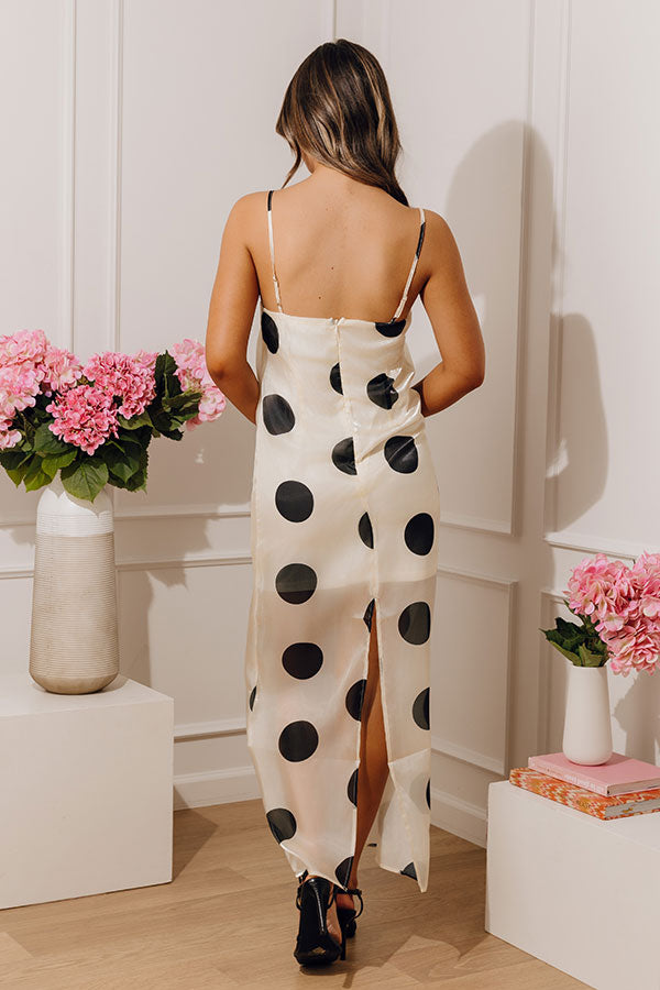 Haute Spot Organza Midi Dress
