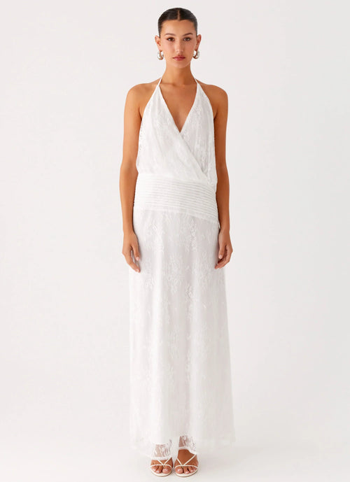 Reinhart Halter Maxi Dress - White
