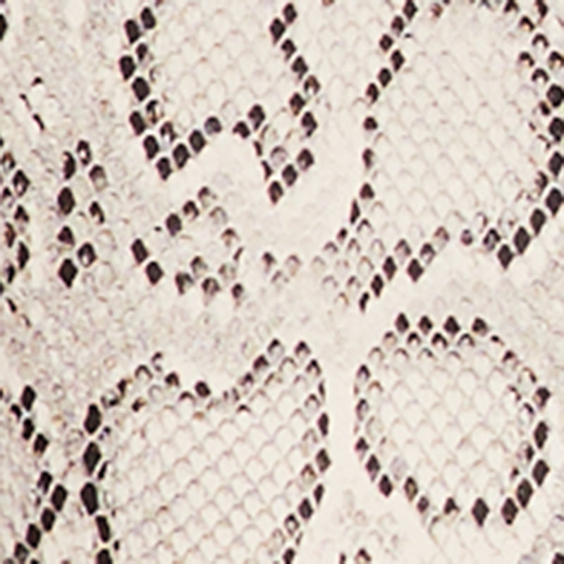 Snake Print Sleeveless Button Front Mini Dress