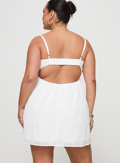 Granno Mini Dress White Curve