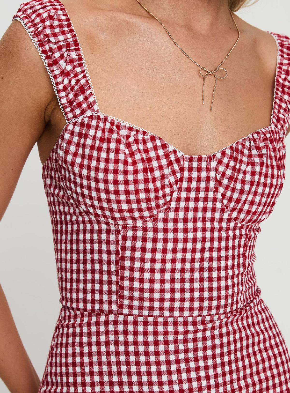 Faubert Mini Dress Red Gingham