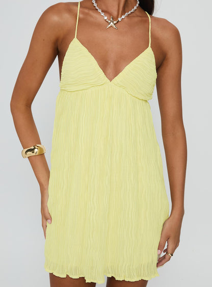 Matea Mini Dress Lemon