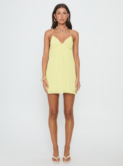 Matea Mini Dress Lemon