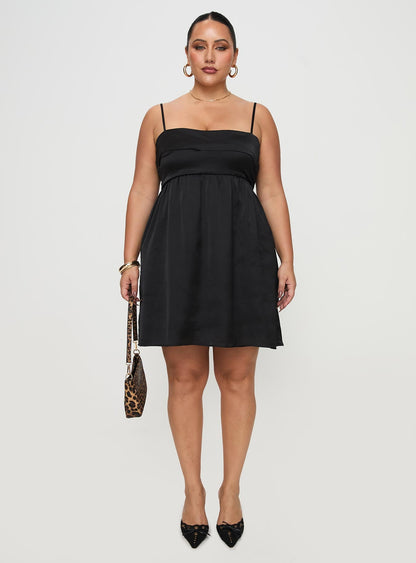 Ortega Mini Dress Black Curve