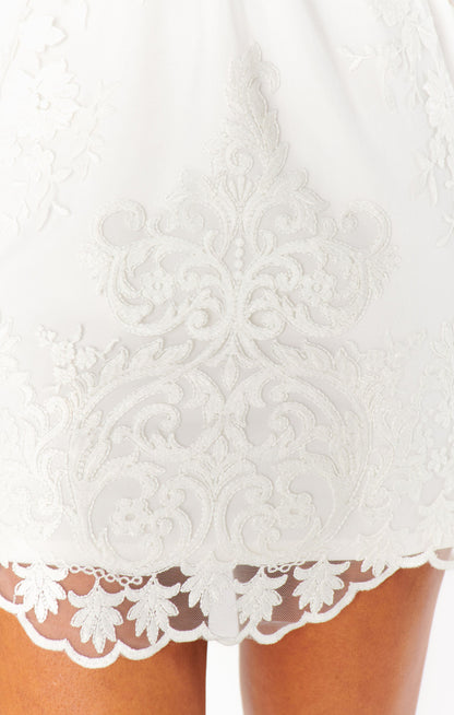 Avery Mini Dress ~ Adorning Lace White