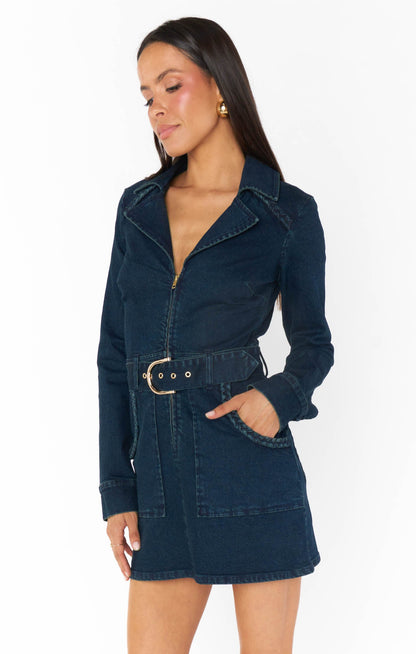 Outlaw Long Sleeve Dress ~ Thunder