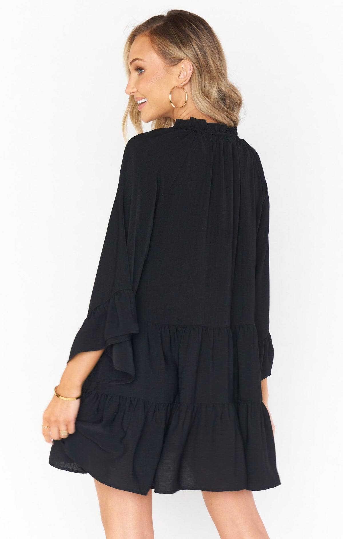 Viola Mini Dress ~ Black