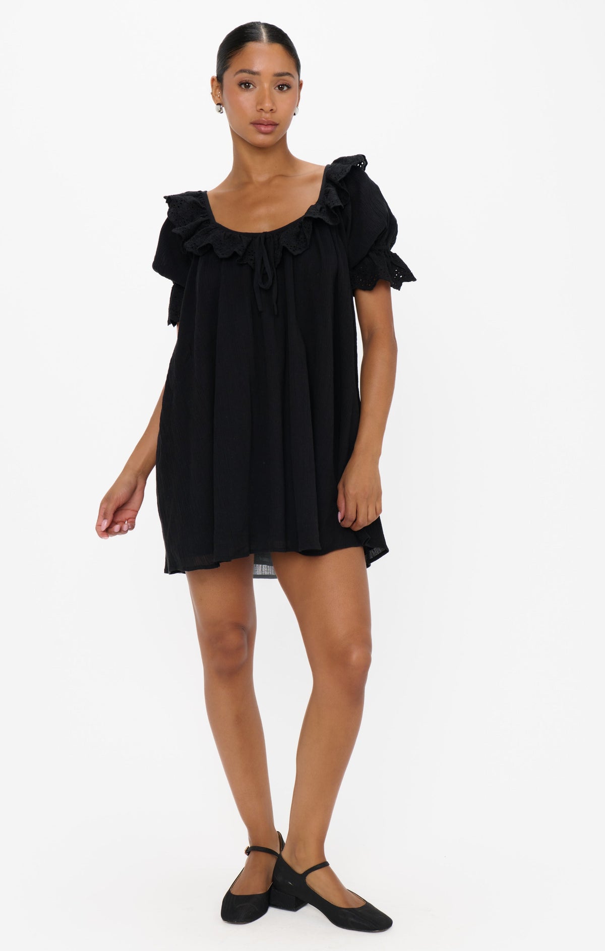 Toulouse Dress ~ Black Voile