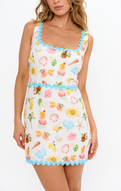 Oasis Mini Dress ~ Seaside Treasures Scallop