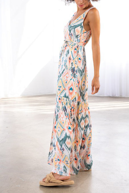 Abstract Boho Dress