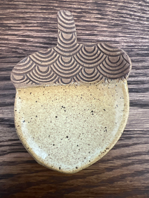Acorn Trinket Dish - Handmade Pottery