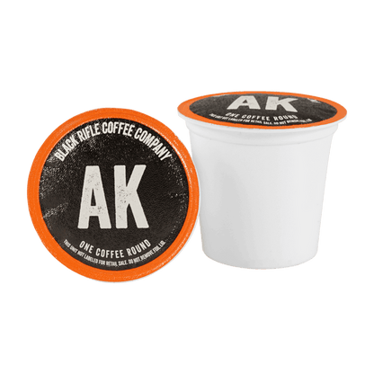 Single Black Rifle Coffee AK-47 Espresso Blend coffee round brewing pod