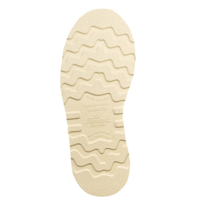 Detail view of the Thorogood American Heritage 8-inch tobacco moc toe wedge work boot