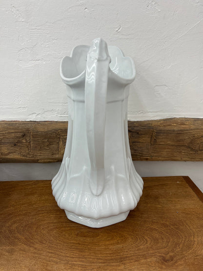 Antique T. + R. Boote English Sydenham Ironstone 12.75” Water Pitcher