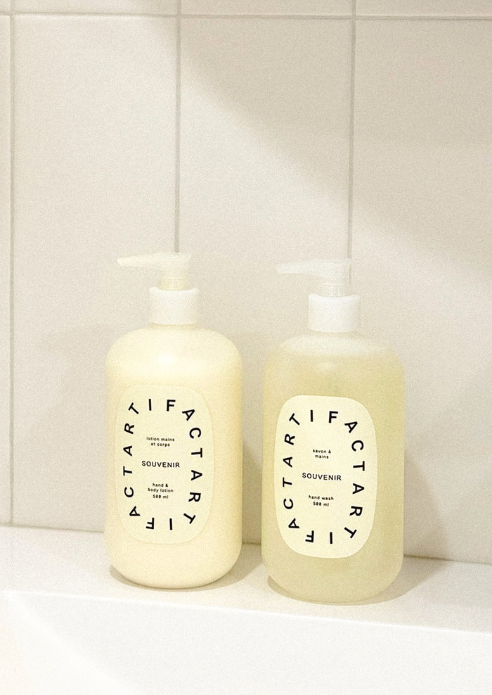 A pump bottle of liquid gel hand soap.