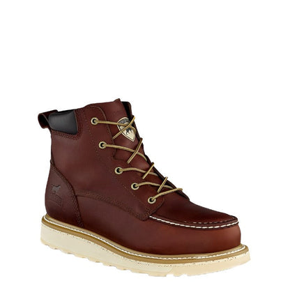 Irish Setter Ashby 6-inch aluminum toe work boot in brown, ASTM safety toe, wide widths available
