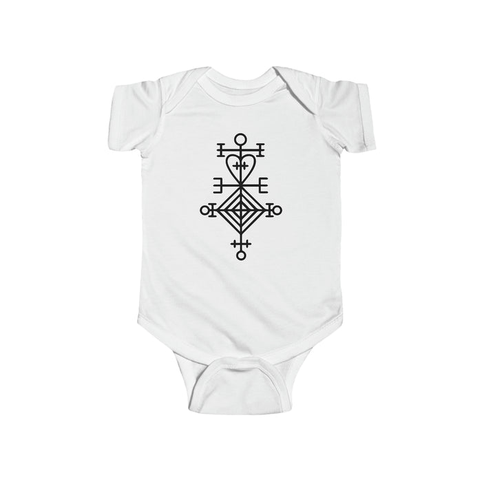 Ástarstafur Icelandic Love Stave Baby Bodysuit