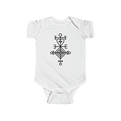 Ástarstafur Icelandic Love Stave Baby Bodysuit
