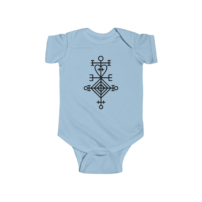 Ástarstafur Icelandic Love Stave Baby Bodysuit