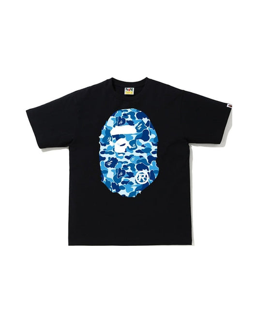 BAPE ABC Camo Big Ape Head Tee Black/Blue