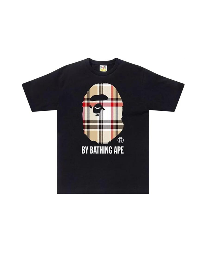 Bape Big Head Plaid T-shirt Black