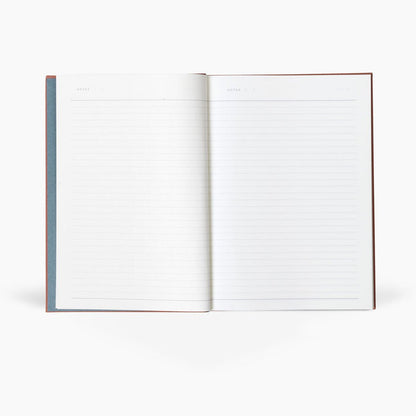 Bea 6" x 8" Hard Cover Ruled Notebook or Journal