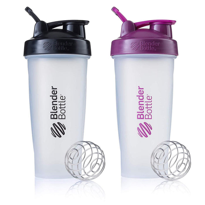 BlenderBottle Classic Loop Top Shaker Bottle, 28-Ounce 2-Pack, Colors May Vary
