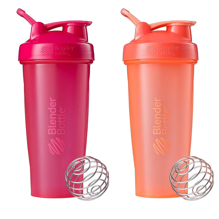 BlenderBottle Classic Loop Top Shaker Bottle, 28-Ounce 2-Pack, Colors May Vary