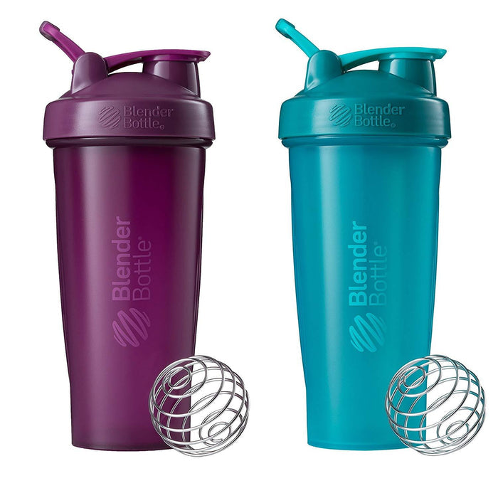 BlenderBottle Classic Loop Top Shaker Bottle, 28-Ounce 2-Pack, Colors May Vary