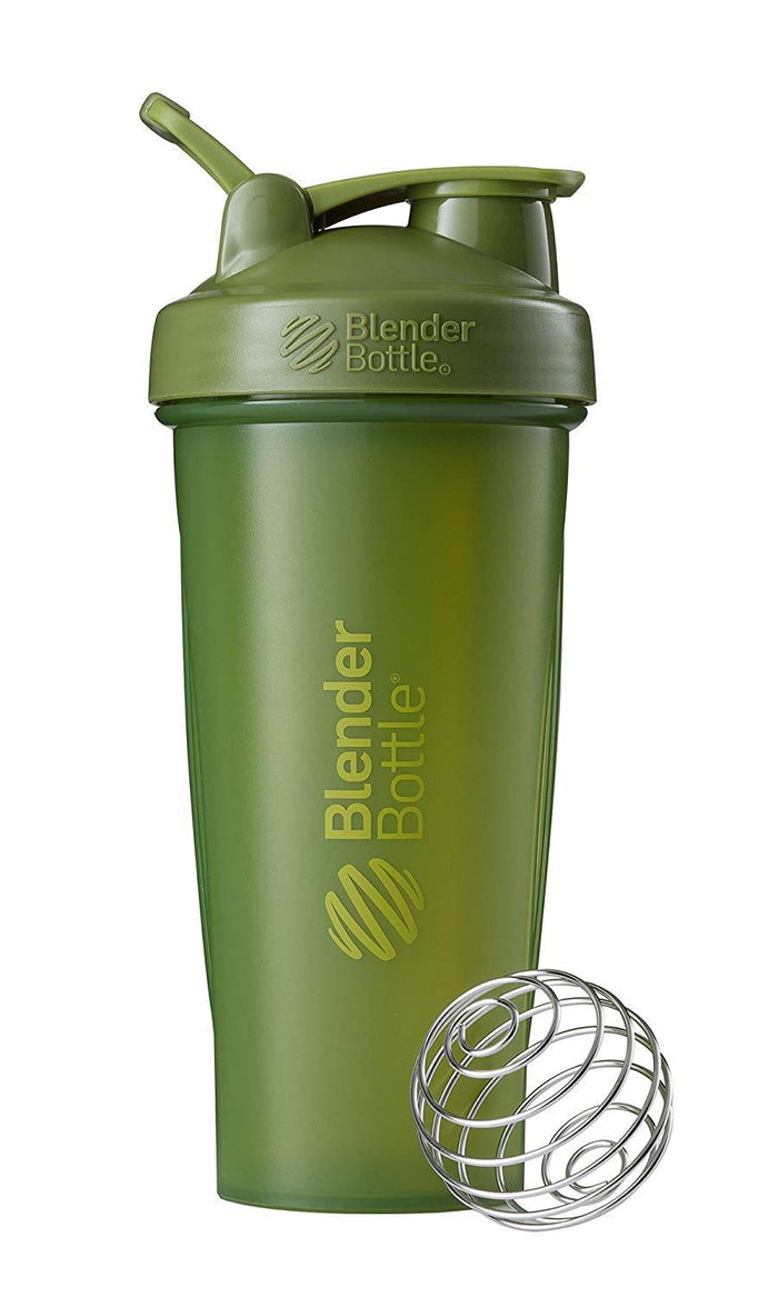 BlenderBottle Classic Loop Top Shaker Bottle, 28-Ounce, Full Color Black