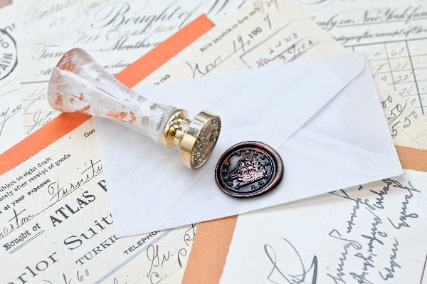 Boat Latin Motto Wax Seal Stamp | S - Backtozero B20 - antique, determination, latin, latin motto, Message, motivation, never give up, Retro, Signature, signaturehandle