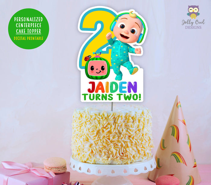 Cocomelon Birthday Party - Personalized Centerpiece Digital Printable