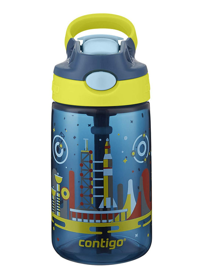 Contigo AUTOSPOUT Straw Gizmo Flip Kids Water Bottle, 14 oz, Sprinkles with Owl Parliament (2004943)