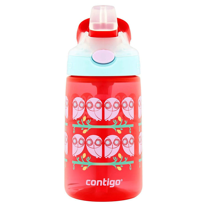 Contigo AUTOSPOUT Straw Gizmo Flip Kids Water Bottle, 14 oz, Sprinkles with Owl Parliament (2004943)