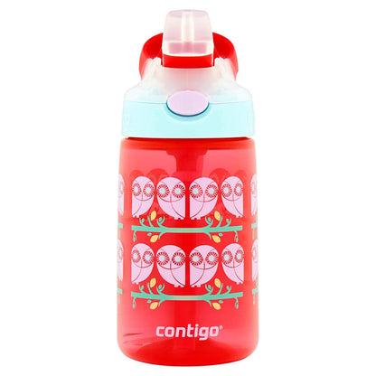 Contigo AUTOSPOUT Straw Gizmo Flip Kids Water Bottle, 14 oz, Sprinkles with Owl Parliament (2004943)