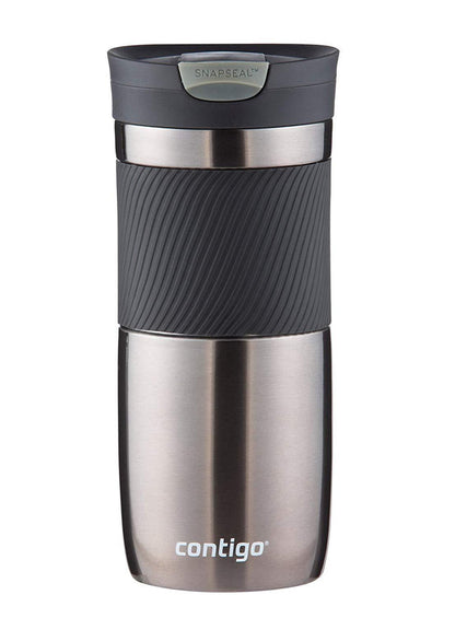 Contigo Stainless Steel Travel Mug | Vacuum-Insulated Coffee Mug | SNAPSEAL Byron Travel Mug, 24oz, Matte Black