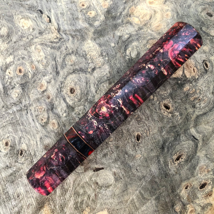 Custom Japanese Knife handle (wa handle) - Cosmic box elder