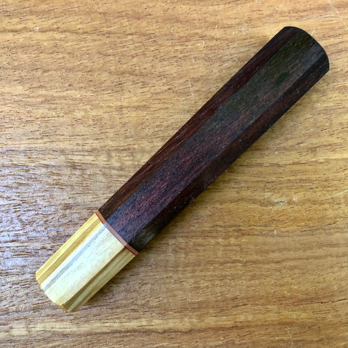 Custom Japanese Knife handle (wa handle) - Rosewood and olive